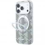 Husa Lacoste Blend Ring Stand cu MagSafe compatibila cu iPhone 18 Pro / 17 Pro, Gri 3 - lerato.ro