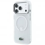 Husa Lacoste IML Frosted Laquer Logo cu MagSafe compatibila cu iPhone 18 Pro / 17 Pro, Transparent 3 - lerato.ro