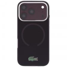 Huse si carcase iPhone 18 Pro, Husa Lacoste IML Frosted Laquer Logo cu MagSafe compatibila cu iPhone 18 Pro / 17 Pro, Burgundy, lerato.ro