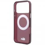 Husa Lacoste IML Glossy Finish Ring Stand cu MagSafe compatibila cu iPhone 18 Pro Max / 17 Pro Max, Burgundy 8 - lerato.ro