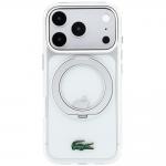 Husa Lacoste IML Glossy Finish Ring Stand cu MagSafe compatibila cu iPhone 18 Pro / 17 Pro, Transparent 2 - lerato.ro