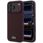 Husa Lacoste Petit Pique Lacquer Logo cu MagSafe compatibila cu iPhone 18 Pro Max / 17 Pro Max, Burgundy 4 - lerato.ro