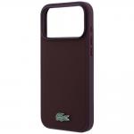 Husa Lacoste Petit Pique Lacquer Logo cu MagSafe compatibila cu iPhone 18 Pro Max / 17 Pro Max, Burgundy 7 - lerato.ro