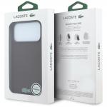 Husa Lacoste Petit Pique Lacquer Logo cu MagSafe compatibila cu iPhone 18 Pro Max / 17 Pro Max, Burgundy 9 - lerato.ro