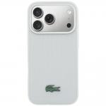 Husa Lacoste Petit Pique Lacquer Logo cu MagSafe compatibila cu iPhone 18 Pro Max / 17 Pro Max, Gri 2 - lerato.ro