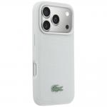 Husa Lacoste Petit Pique Lacquer Logo cu MagSafe compatibila cu iPhone 18 Pro Max / 17 Pro Max, Gri 5 - lerato.ro