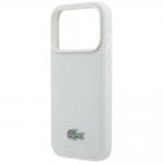 Husa Lacoste Petit Pique Lacquer Logo cu MagSafe compatibila cu iPhone 18 Pro Max / 17 Pro Max, Gri 7 - lerato.ro