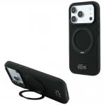 Husa Lacoste Petit Pique Ring Stand cu MagSafe compatibila cu iPhone 18 Pro / 17 Pro, Negru 4 - lerato.ro