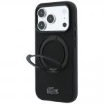 Husa Lacoste Petit Pique Ring Stand cu MagSafe compatibila cu iPhone 18 Pro / 17 Pro, Negru 3 - lerato.ro