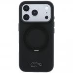 Husa Lacoste Petit Pique Ring Stand cu MagSafe compatibila cu iPhone 18 Pro / 17 Pro, Negru 2 - lerato.ro