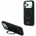 Husa Lacoste Petit Pique Ring Stand cu MagSafe compatibila cu iPhone 18 Pro Max / 17 Pro Max, Negru 4 - lerato.ro