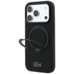 Husa Lacoste Petit Pique Ring Stand cu MagSafe compatibila cu iPhone 18 Pro Max / 17 Pro Max, Negru 3 - lerato.ro