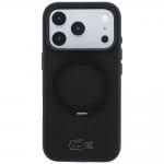 Husa Lacoste Petit Pique Ring Stand cu MagSafe compatibila cu iPhone 18 Pro Max / 17 Pro Max, Negru 2 - lerato.ro