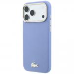 Husa Lacoste Champs Elysees Embossed cu MagSafe compatibila cu iPhone 18 Pro Max / 17 Pro Max, Albastru 3 - lerato.ro