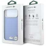 Husa Lacoste Champs Elysees Embossed cu MagSafe compatibila cu iPhone 18 Pro Max / 17 Pro Max, Albastru 9 - lerato.ro