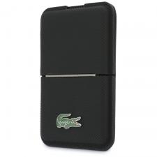 Portofele barbati, Portofel Lacoste Iconic Petit Pique, Compatibil MagSafe, Negru, lerato.ro