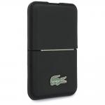 Portofel Lacoste Iconic Petit Pique, Compatibil MagSafe, Negru 5 - lerato.ro