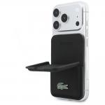 Portofel Lacoste Iconic Petit Pique, Compatibil MagSafe, Negru 6 - lerato.ro