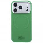 Husa Lacoste Petit Pique Embossed cu MagSafe compatibila cu iPhone 18 Pro / 17 Pro, Verde 2 - lerato.ro