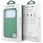Husa Lacoste Petit Pique Embossed cu MagSafe compatibila cu iPhone 18 Pro / 17 Pro, Verde 9 - lerato.ro
