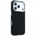 Husa Lacoste Petit Pique Embossed cu MagSafe compatibila cu iPhone 18 Pro / 17 Pro, Negru 5 - lerato.ro