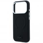 Husa Lacoste Petit Pique Embossed cu MagSafe compatibila cu iPhone 18 Pro / 17 Pro, Negru 7 - lerato.ro