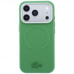 Husa Lacoste Petit Pique Embossed cu MagSafe compatibila cu iPhone 18 Pro Max / 17 Pro Max, Verde 2 - lerato.ro