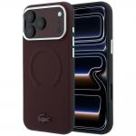 Husa Lacoste Petit Pique Embossed cu MagSafe compatibila cu iPhone 18 Pro / 17 Pro, Burgundy 4 - lerato.ro