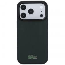 Huse si carcase iPhone 17 Pro, Husa Lacoste Petit Pique Lacquer Logo cu MagSafe compatibila cu iPhone 18 Pro / 17 Pro, Sinople, lerato.ro