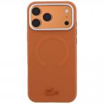 Husa Lacoste Petit Pique Embossed cu MagSafe compatibila cu iPhone 18 Pro / 17 Pro, Portocaliu 2 - lerato.ro