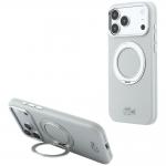 Husa Lacoste Petit Pique Ring Stand cu MagSafe compatibila cu iPhone 18 Pro / 17 Pro, Gri 4 - lerato.ro