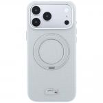 Husa Lacoste Petit Pique Ring Stand cu MagSafe compatibila cu iPhone 18 Pro / 17 Pro, Gri 2 - lerato.ro