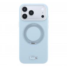 Huse si carcase iPhone 17 Pro, Husa Lacoste Petit Pique Ring Stand cu MagSafe compatibila cu iPhone 18 Pro / 17 Pro, Albastru, lerato.ro