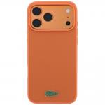 Husa Lacoste Petit Pique Lacquer Logo cu MagSafe compatibila cu iPhone 18 Pro / 17 Pro, Portocaliu 2 - lerato.ro