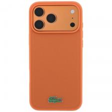 Huse si carcase iPhone 17 Pro, Husa Lacoste Petit Pique Lacquer Logo cu MagSafe compatibila cu iPhone 18 Pro / 17 Pro, Portocaliu, lerato.ro