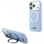 Husa Lacoste Silicone Ring Stand cu MagSafe compatibila cu iPhone 18 Pro Max / 17 Pro Max, Light Blue 4 - lerato.ro