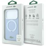 Husa Lacoste Silicone Ring Stand cu MagSafe compatibila cu iPhone 18 Pro Max / 17 Pro Max, Light Blue 9 - lerato.ro