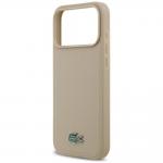 Husa Lacoste Petit Pique Lacquer Logo cu MagSafe compatibila cu iPhone 18 Pro / 17 Pro, Taupe 7 - lerato.ro