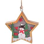 Lampa de Craciun, Om de zapada, Lemn, Forma Stea, Graphics 2 - lerato.ro