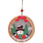 Lampa de Craciun Beline, Om de zapada, Lemn, Forma Rotunda, Graphics 2 - lerato.ro