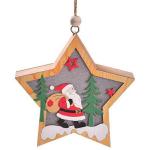 Lampa de Craciun, Mos Craciun, Lemn, Forma Stea, Graphics 2 - lerato.ro