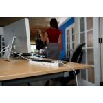 Adaptor HUB LandingZONE Dock 2.0 LITE pentru MacBook 11 inch, 2x USB 3.0, 1x DP/ Thunderbolt, Indicator LED, Suport MagSafe, Alb 5 - lerato.ro