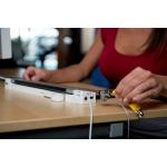 Adaptor HUB LandingZONE Dock 2.0 LITE pentru MacBook 11 inch, 2x USB 3.0, 1x DP/ Thunderbolt, Indicator LED, Suport MagSafe, Alb 3 - lerato.ro