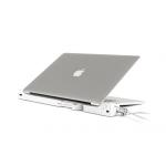 Adaptor HUB LandingZONE Dock Express pentru MacBook 13 inch, 1x USB 3.0, 1x DP/ Thunderbolt, 1x HDMI, 1x RJ45, Indicator LED, Suport MagSafe, Alb 3 - lerato.ro