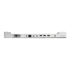 Adaptor HUB LandingZONE Dock Pro pentru MacBook 12 inch, 3x USB 3.0, 2x USB 2.0, 1x DP/ Thunderbolt, 1x HDMI, 1x RJ45, Indicator LED, Suport MagSafe, Silver