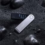 Portofel electronic Ledger Nano S Plus, pentru monede virtuale Bitcoin, Ethereum, Dash, ZCash si altele, Gri