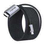 Cablu video Lention CU707, USB-C tata - HDMI tata, 4K, 60Hz, 1Gbps, 3m, Gri 3 - lerato.ro