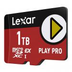 Card de memorie Lexar Play Pro, MicroSD Express 7.1, 1TB, clasa V30 / U3 / A2, Citire 900 MB/s, Scriere 600 MB/s, Graphics 4 - lerato.ro