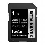 Card de memorie Lexar Professional SILVER PLUS SDXC, SD, 1TB, clasa U3, Citire 205 MB/s, Scriere 150 MB/s, Negru 2 - lerato.ro