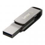 Memorie USB Lexar JumpDrive Dual Drive D400, 64GB, Viteza 130 MB/s, USB-C / USB-A, Gri 6 - lerato.ro